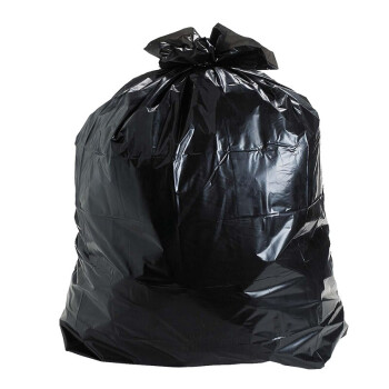 共泰 大号平口垃圾袋 物业垃圾收纳袋 黑色加厚塑料袋 办公商用方便袋 PE材质 50*60cm 2.9丝 500只装
