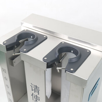 冰禹 BY-2333 不锈钢自动伞套机 双头自动伞袋机 雨伞架收纳筒 酒店商场雨伞机  豪华不锈钢双头