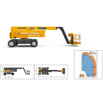 徐工XCMG曲臂移动式升降机XGA20AC-Li高空工作平台电动液压作业高度20米锂电池版