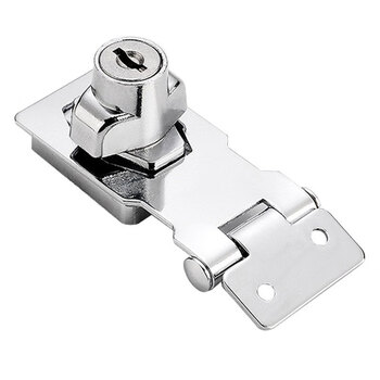 稳斯坦 W900 带锁搭扣锁 锁牌锁扣抽屉锁柜门锁办公桌衣柜锁 亮光2.5寸