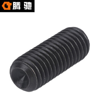 腾驰（CT） 内六角凹端紧定螺丝 DIN916 合金钢 12.9 发黑  M10*25(100支/包)