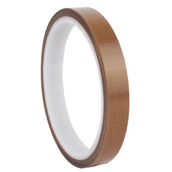 联嘉 铁氟龙胶带 耐高温隔热胶带 普通粘性棕色 1.8cmx10mx0.13mm 10卷