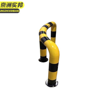 京洲实邦X【弧形M89*1300*600*3.0】加油站防撞柱隔离桩警示柱道路防护栏