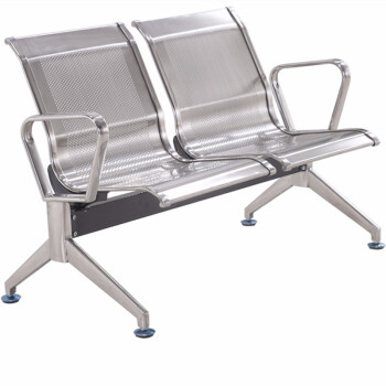 艾科堡 不锈钢排椅一人位工厂车间连排椅加厚连体椅休息联排公共座位机场椅 AKB-LPY-13