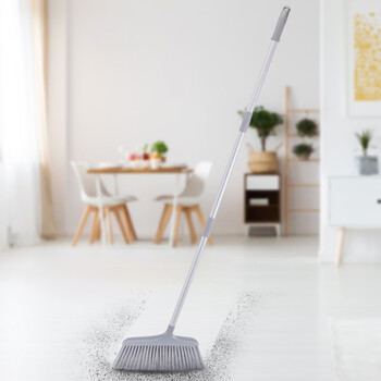 意大利施达扫把簸箕套装组合 长柄软毛家务笤帚 扫地扫水地板清洁工具神器 4节杆扫把配垃圾铲TM-DPC 353GY