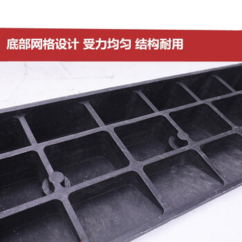 鼎红 台阶垫橡塑斜坡垫马路牙子汽车上坡爬坡垫门槛垫路沿坡50×32×14cm