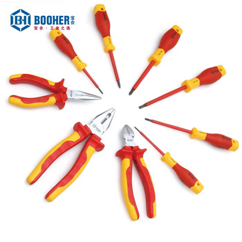 宝合(booher)9件VDE绝缘工具组套 0200502 铬钒钢