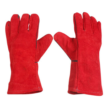 成楷科技 CKS-DH01 牛皮电焊工手套 耐高温防烫焊接耐磨劳保手套