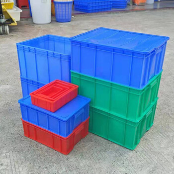 力豪LIHAO 塑胶周转筐长方型收纳箱熟胶箱工业收纳盒 5#箱外470*350*170mm内430*310*165mm黄色