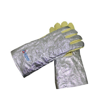 安百利ABL-S57 500度耐高温隔热手套36cm防烫阻燃灵活锻造铝箔方纶手套 36cm