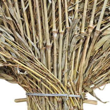 鸣固 大扫把 竹扫帚 扫地马路扫院子 道路清洁专用 高180cm*宽75cm 5斤脱叶笤帚 一体式