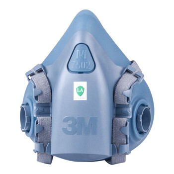 3M7502硅胶半面具+2片2091CN滤棉防毒套装 P100防护过滤各类颗粒物