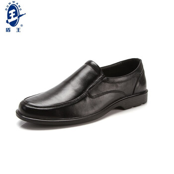 王盾/盾王 3338-1牛皮工作鞋聚氨酯底耐磨防滑男鞋定做 42码 黑色 1双