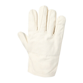 君御   2*4白帆布手套耐磨工作机械焊工施工搬运劳保手套 10副