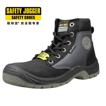 鞍琸宜(Safety Jogger)Dakar夏季劳保鞋高帮防砸防刺穿防静电安全鞋 黑色 防静电 37