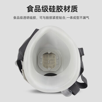 唐丰TF-1201防尘硅胶半面罩防尘面具防护工业粉尘防雾霾（白色）1个