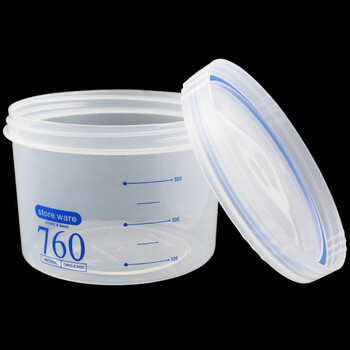 冰禹 BYlj-48 透明食品保鲜密封罐 储物罐带盖料杂粮五谷收纳罐 760ml
