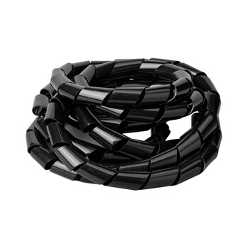 广邦电缆附件 包线缠绕管 电线理线管收纳绕线带埋线器收纳缠绕管 30mm 黑色 1.3米/卷