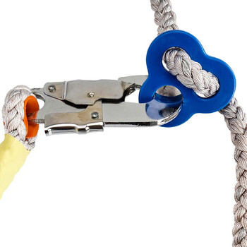 康安KA-001围杆作业安全带配件 2米 双板勾 1条 工地电工爬杆施工消防保险带挂绳 定制