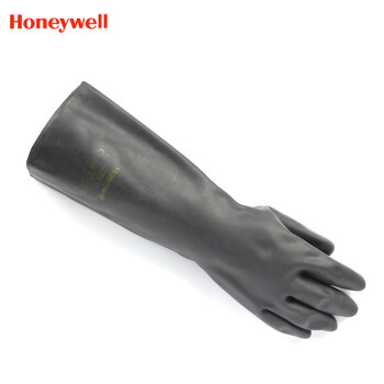 霍尼韦尔Honeywell 2095025氯丁橡胶防化手套防化学品耐油耐酸碱手套约41CM(8号)1双
