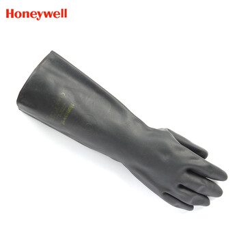 霍尼韦尔Honeywell 2095025氯丁橡胶防化手套防化学品耐油耐酸碱手套约41CM(10号)1双