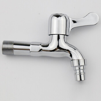 海斯迪克 HKL-7 4分锌合金水龙头 单冷快开水嘴 面盆拖把池洗车水龙头 加长尖嘴