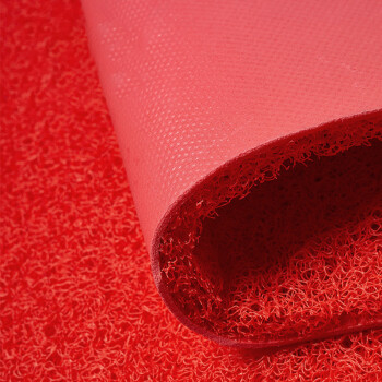豫之韵 可裁剪丝圈地垫毯门口入户地垫塑料门垫进门pvc防水脚垫 红色1.8米宽/整卷