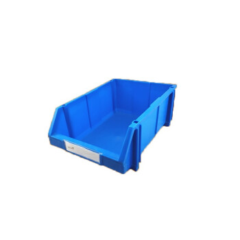 访客 FK 加厚零件盒塑料斜口组合式货架背挂零件盒工具物料分类盒5个装蓝色