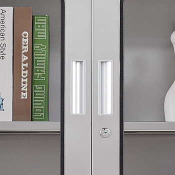 格圣奇201不锈钢储物柜车间收纳柜玻璃西药柜C1591上下器可定制