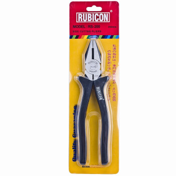 罗宾汉（RUBICON）电工平咀钳RS-200老虎钳 平嘴钢丝钳8寸 200mm