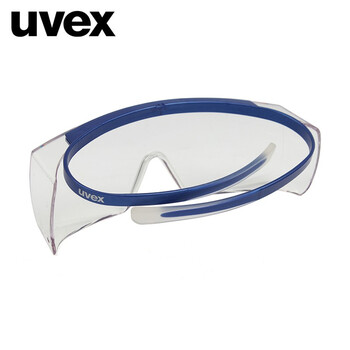 uvex优唯斯 9169260  super OTG眼镜蓝色镜框可与矫视眼镜配合使用耐磨防雾安全眼镜定做 1副