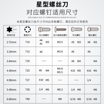罗宾汉（RUBICON）RAF-04 星型梅花起子(11合1)梅花套筒螺丝刀 无孔梅花螺丝批套装 折合式星批T10～T40