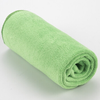 海斯迪克 HKY-71 多用途清洁抹布 擦玻璃搞卫生厨房地板洗车毛巾 酒店物业清洁抹布30×60cm 绿色（10条）