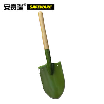 安赛瑞 经典短柄锹 便携铲 原木柄铲 车载铲 10487