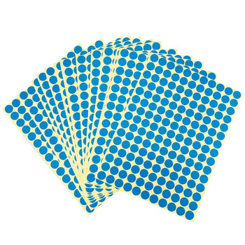 海斯迪克 gnjz-1322 彩色不干胶圆点标签贴纸 分类记号贴 10mm蓝色（2475贴）