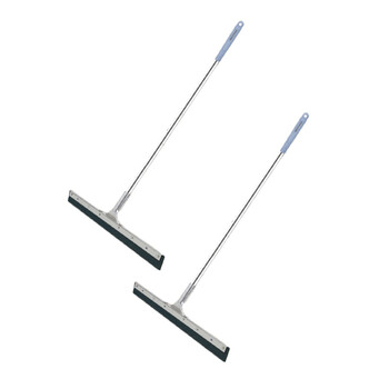 亿丽佳 不锈钢商用地刮推水器体育馆酒店大厅停车场地板路面刮水器（铝合金45cm） 5件/组