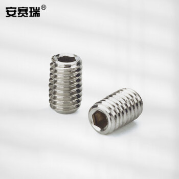 安赛瑞 不锈钢内六角凹端紧定螺丝 304不锈钢螺丝 M4×3mm（1000个装） 23056