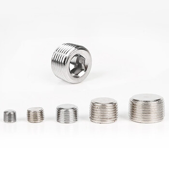 冰禹 BYA-80 堵头配件 气动消声器 电磁阀铜消声器 气动堵头6分10个