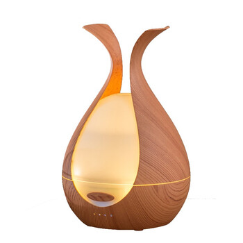益美得 LSL8555 商务酒店净化空气加湿器居家办公室精油夜灯香薰机补水仪雾化器 【深木纹暖灯款】