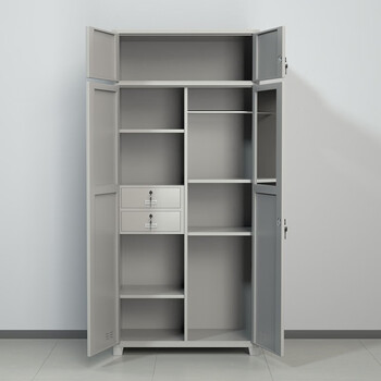 京度单人衣柜学校单位宿舍加厚更衣柜钢制铁皮双门物品储物柜可定制单人衣柜