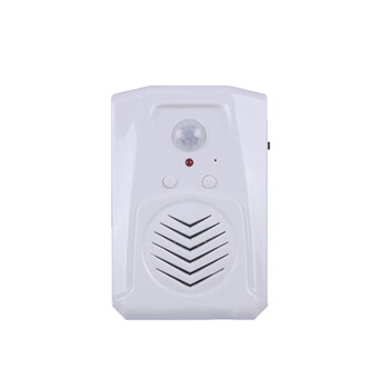 筑采 智能感应语音迎宾器提示欢迎光临进门店铺播报器叮咚红外感应门铃 不含充电器款