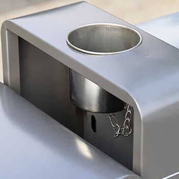 庄太太【不锈钢表面喷塑】不锈钢户外垃圾桶电镀分类果皮箱