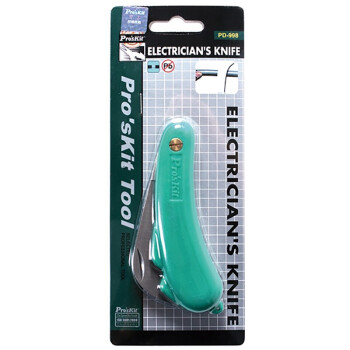 宝工  Pro'sKit  定制  塑料手柄不锈钢电工刀(190mm)  PD-998