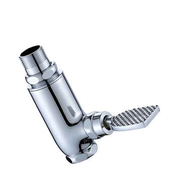 星期十 脚踏大阀体-6分DN20 铜立式冲洗阀蹲便器大便脚踏式冲洗阀厕所冲洗阀门定制