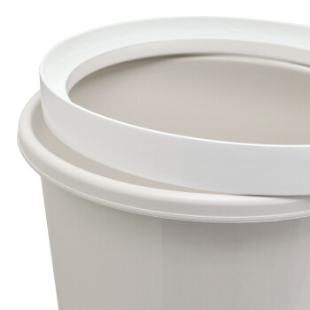 益美得 FW-1103 加厚垃圾桶简约办公室卫生间带压圈垃圾篓塑料纸篓   DY-150小号颜色随机