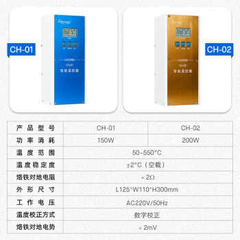 创时代chuera 焊锡机温控器主机 200W功率消耗 工作电压AC220V/50Hz CH02