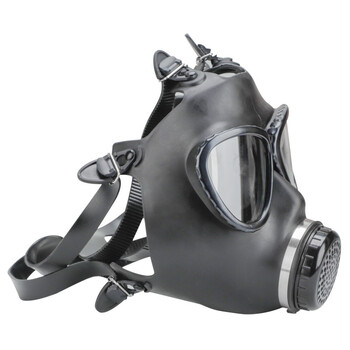 普达 过滤式自吸防毒面具半面罩喷漆农药防甲醛化工防尘氨气粉尘 4003全面罩+4号金属小罐