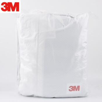 3M 4535防护服 连体带帽防尘防喷溅防颗粒物服背部透气工业清洁无尘工作服