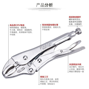 罗宾汉（RUBICON）圆嘴大力钳RLP-J7圆口 7寸 180mm