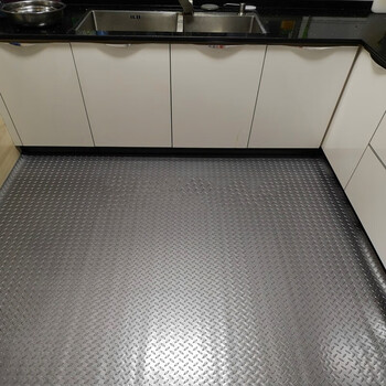 豫之韵 PVC加厚地垫塑料防水浴室厨房脚垫楼梯车间仓库地板胶垫子走廊防滑垫 灰色牛津加厚2.5mm2.0米宽1米长